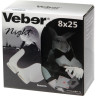 Бинокль VEBER WHITE NIGHT 8x25 белый/черный 24696